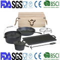 11PCS Cast Iron Ducth Oven Set BBQ Set Outdoor Camping Set